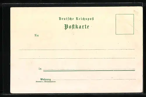Lithographie Bingerbrück, Totalansicht, Bahnhof, National-Denkmal