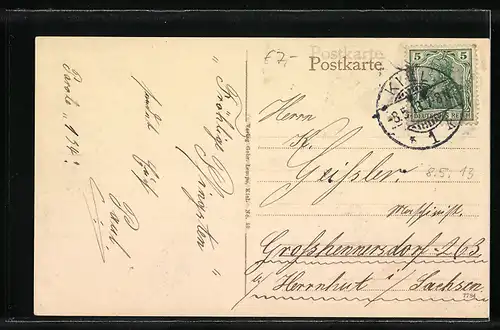 AK S. M. kl. gesch. Kreuzer Strassburg