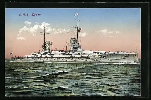 AK S. M. S. Kaiser auf dem Wasser