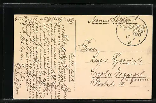 AK Kriegsschiff SMS Graudenz in Fahrt