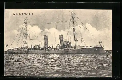AK Kriegsschiff S.M.S. Frauenlob