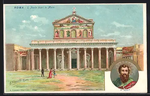 Lithographie Roma, S. Paolo fuori le Mura, S. Paolo