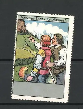 Reklamemarke Dornröschen, Blick auf die Burg