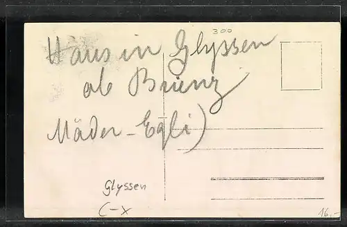 Foto-AK Brienz - Glyssen, Haus Mäder-Egli