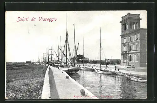 AK Viareggio, Hafenansicht