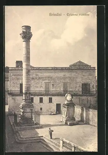 AK Brindisi, Colonne romane, Antike Säule