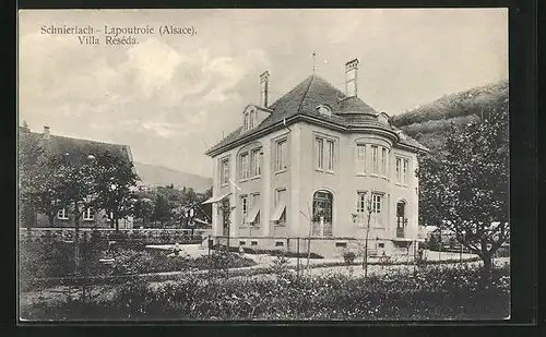 AK Schnierlach, An der Villa Reseda