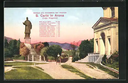 AK S. Carlo in Arona, Statua piu colossale del mondo
