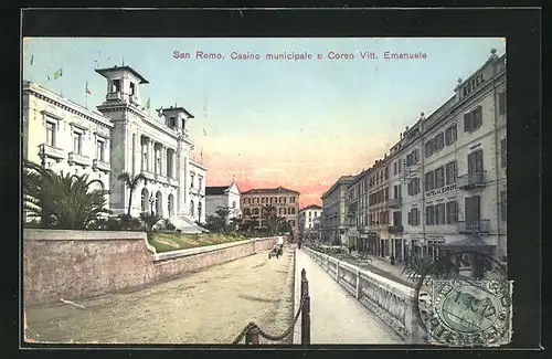 AK San Remo, Casino municipale e Corso Vitt. Emanuele