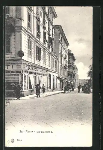 AK San Remo, Via Umberto I.