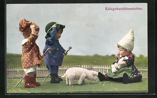 AK Käthe Kruse-Puppe, Kriegsberichterstatter