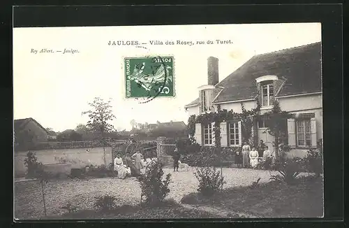 AK Jaulges, Villa des Roses, rue du Turot