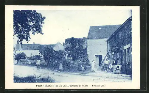 AK Ferrières-sous-Andryes, Grande-Rue, Ortspartie