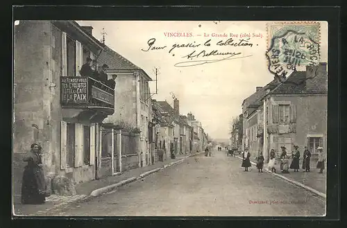 AK Vincelles, LA Grande Rue