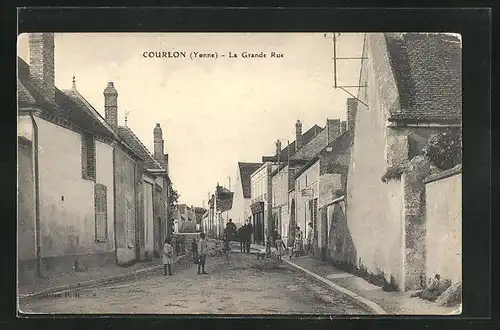 AK Courlon, La Grande Rue