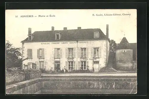 AK Asnières, Mairie et École