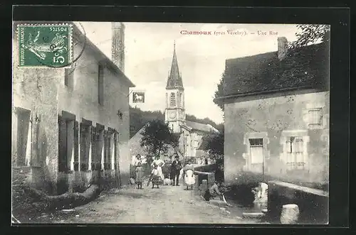 AK Chamoux, Une Rue, Strassenpartie