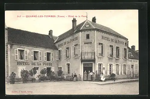 AK Quarre-les-Tombes, Hotel de la Poste