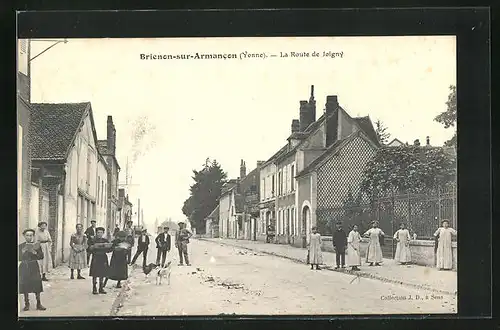 AK Brienon-sur-Armancon, La Route de Joigny