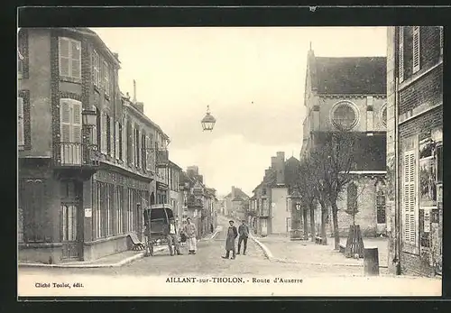 AK Aillant-sur-Tholon, Route d`Auxerre, Strassenpartie