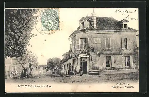 AK Appoigny, Route de la Gare