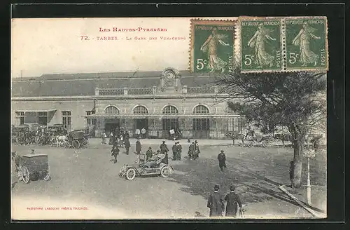 AK Tarbes, Le Gare des Vayageurs, Bahnhof