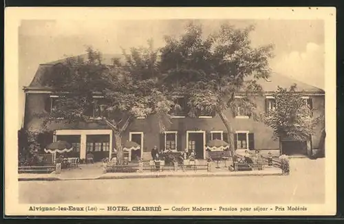 AK Alvignac-les-Eaux, Hotel Charbre, Gebäudeansicht