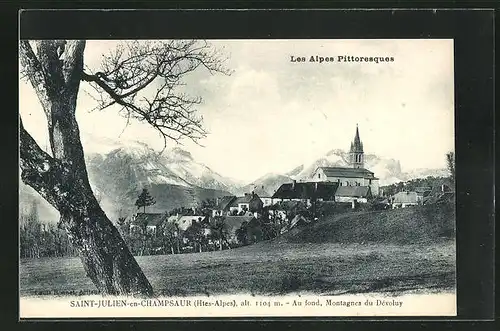 AK Saint-Julien-en-Champsaur, Panorama