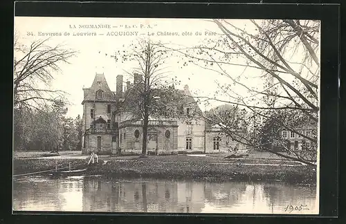 AK Acquigny, Le Chateau, cote du Parc