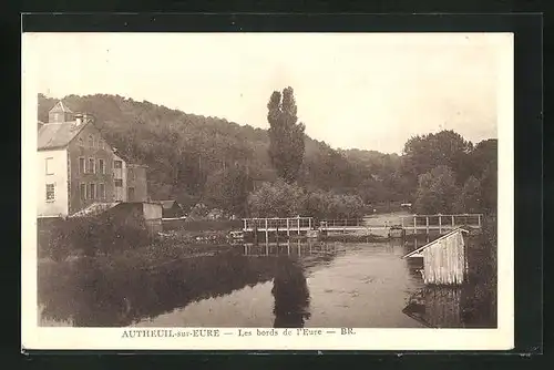 AK Autheuil-sur-Eure, Les bords de l`Eure