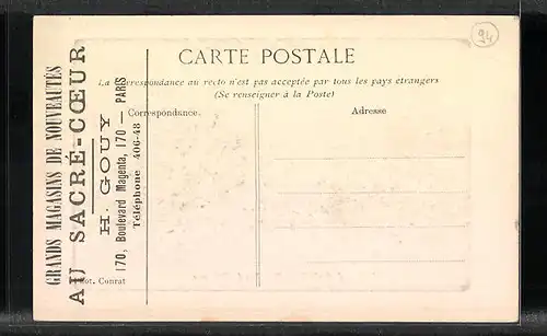 Präge-AK Alfortville, Inondations 1910, Rue de Villeneuve, Strassenpartie