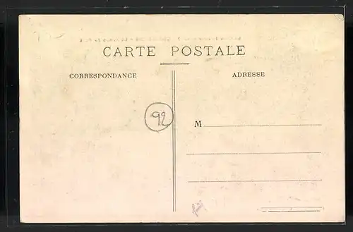 AK Courbevoie, La Crue de Janvier 1910, la rampe du Pont, Hochwasser