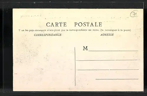 AK Chalon-sur-Saone, Inondations de 1910, Maison aux Granges Forestiers, Hochwasser