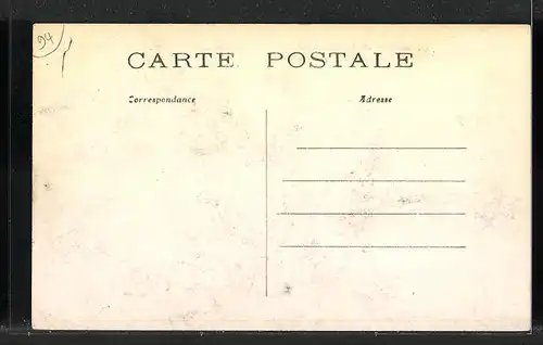 AK St-Maur-Créteil, Inondations de janvier 1910, Villa Schaken, Sauvetage des habitants, Hochwasser