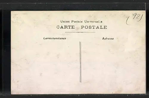 Foto-AK Asnières, La Crue de la Seine, 1910, Hochwasser