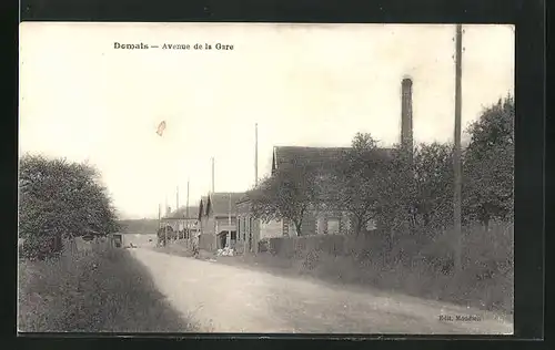 AK Domats, Avenue de la Gare, Strassenpartie