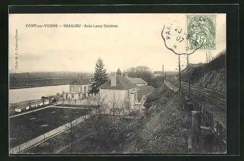 AK Pont-sur-Yonne, Beaujeu, Asile Lamy Delettrez