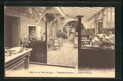 AK Tonnerre, Hôtel de Ville de Lyon, Jardin d`Hiver
