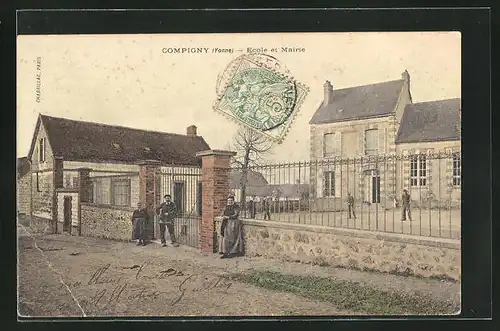 AK Compigny, Ecole et Mairie