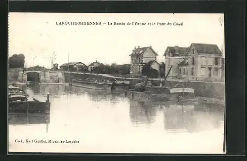 AK Laroche-Migennes, Le Bassin de l`Yonne et le Pont du Canal