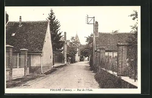 AK Volgré, Rue de l`Eau, Strassenpartie