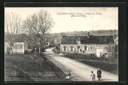 AK Villiers-Louis, Entrée du Village, Route de Theil