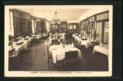 AK Joigny, Hotel du Duc de Bourgogne, la salle a manger