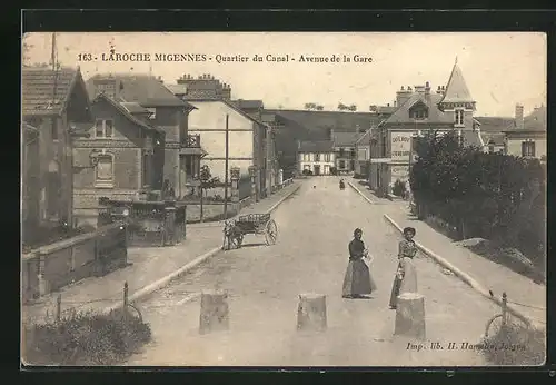 AK Laroche-Migennes, Quartier du Canal, Avenue de la Gare
