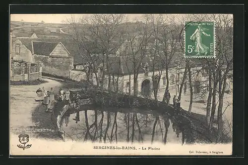 AK Sergines-les-Bains, la Piscine