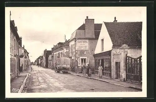 AK Vincelles, La Grand Rue