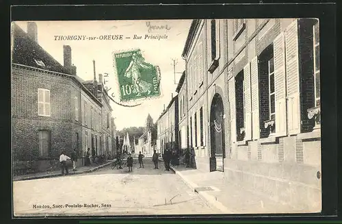 AK Thorigny-sur-Oreuse, Rue Principale