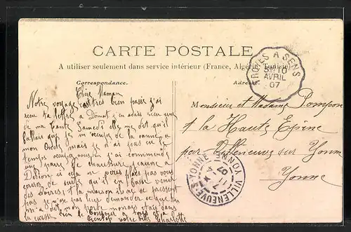 AK Villeneuve-l`Archeveque, Ortsansichten als Postkarten