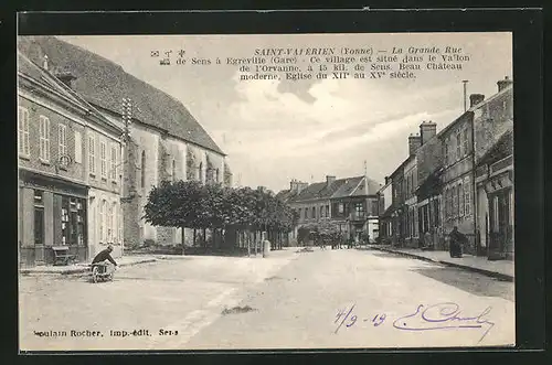 AK Saint-Valérien, La Grande Rue