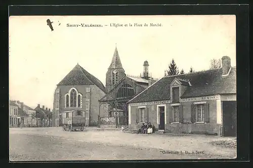AK Saint-Valérien, L'Eglise et la Place du Marche